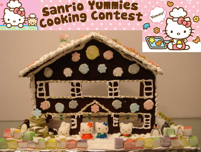 hello kitty food ideas. Hello Kitty gingerbread house,