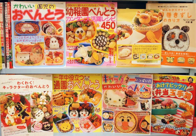 Japanese cute bento books, buy bento decoration books, recipes for cute food and kawaii cooking. Cute sushi rolls, recipe book by La Carmina